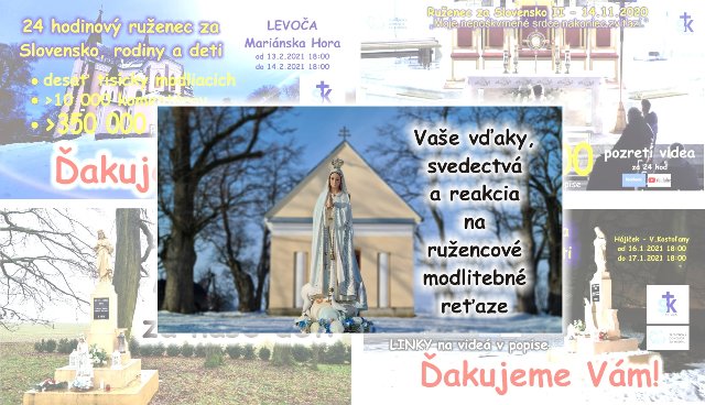 Modlitby ruženca: Vaše správy, svedectvá k ružencovým reťaziam