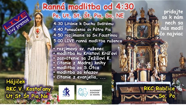 13 hodinový ruženec z pútnického miesta Hájiček