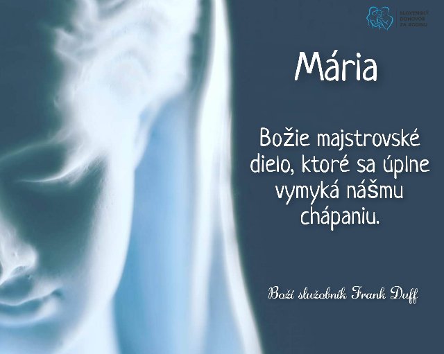 Kto sme my, aby sme si mysleli, že Pannu Máriu nepotrebujeme?