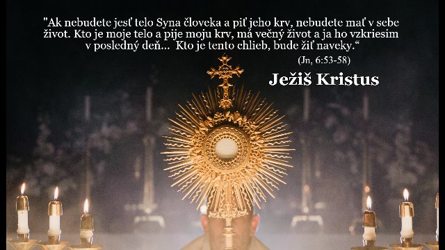 DOKUMENT o Eucharistii s názvom "JA SOM"