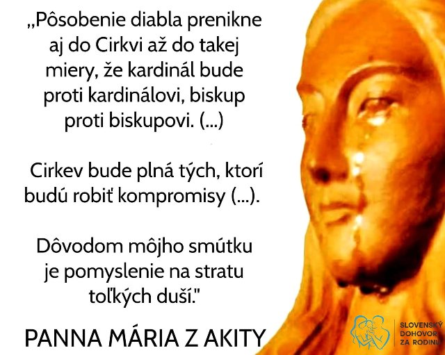 ODKAZ z AKITY: ,,DIABLOVO PÔSOBENIE PRENIKNE aj DO CIRKVI