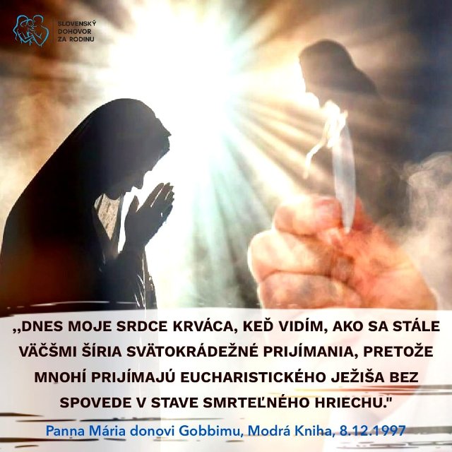 Otvorte brány Kristovi, keď sa Vám dáva v Eucharistii