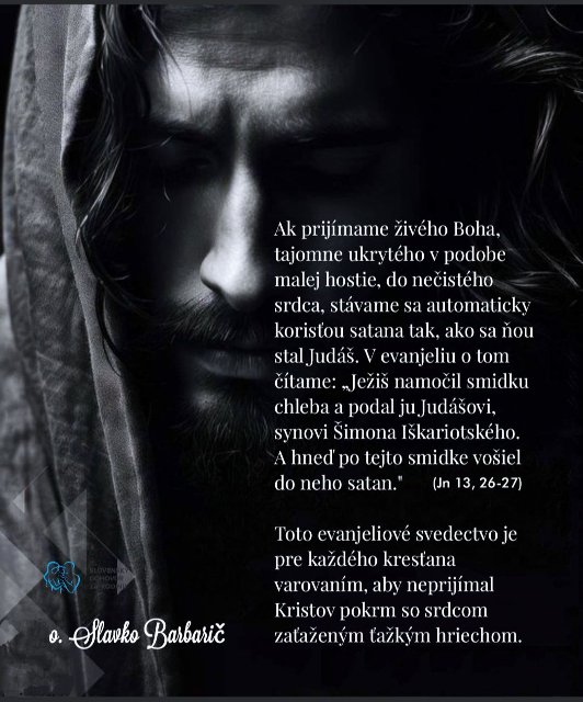 Prichádzať - prijímať - pracovať na čistote svojich sŕdc