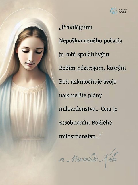 Nepoškvrnené počatie ako zosobnenie Božieho milosrdenstva