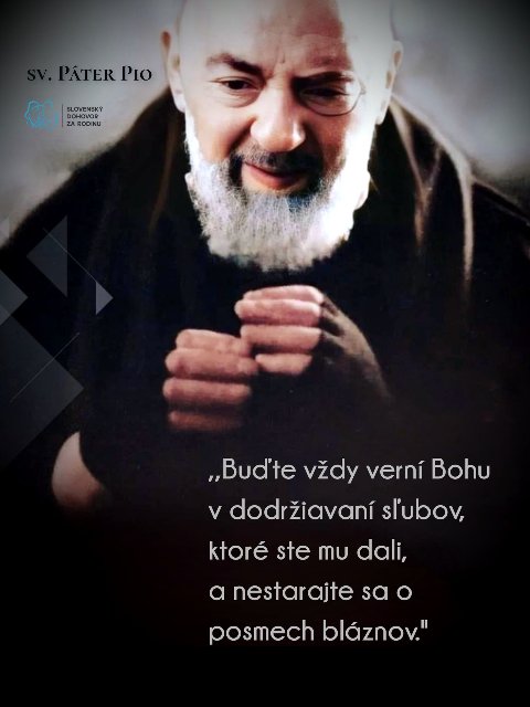 Uzdravenie po príhovore pátra Pia