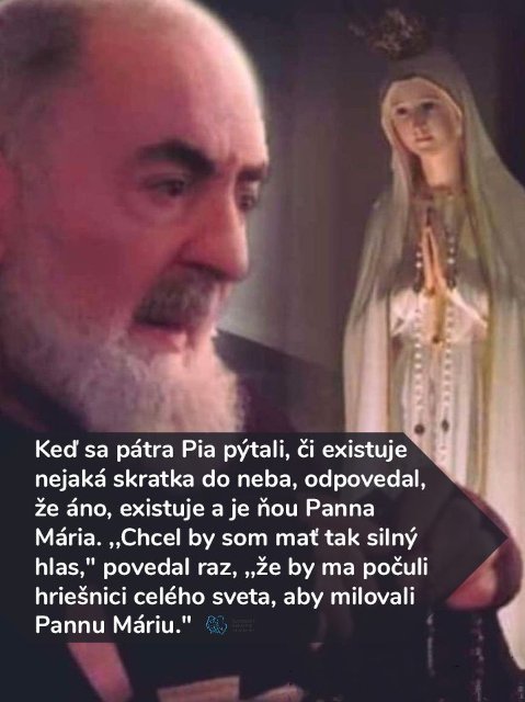 UISTENIE PÁTRA PIA: „MÁRIA JE CELÝ DÔVOD MOJEJ NÁDEJE“