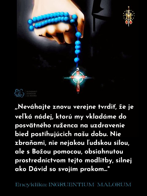 Starenka sa modlí ruženec