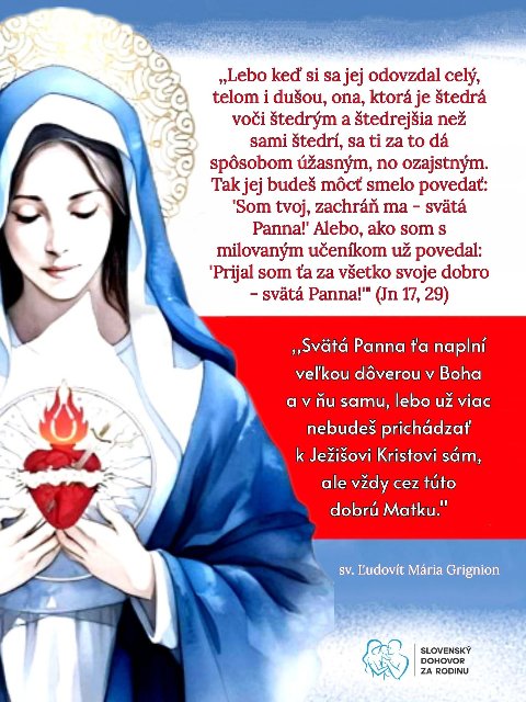 VEĽKÁ DÔVERA v BOHA a MÁRIU